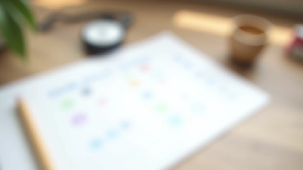 Dagschema met warming-up oefeningen, getoond op papier met timer ernaast